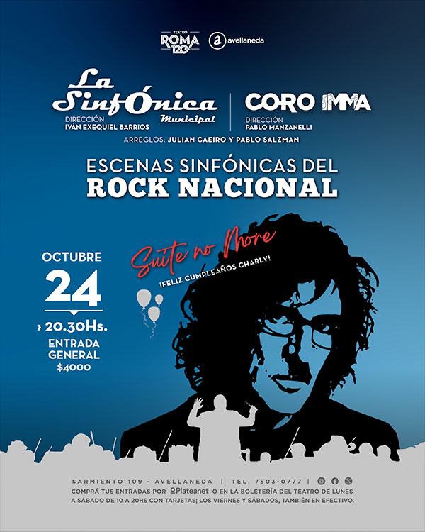 Escenas Sinfónicas del Rock Nacional. Feliz Cumple Charly!