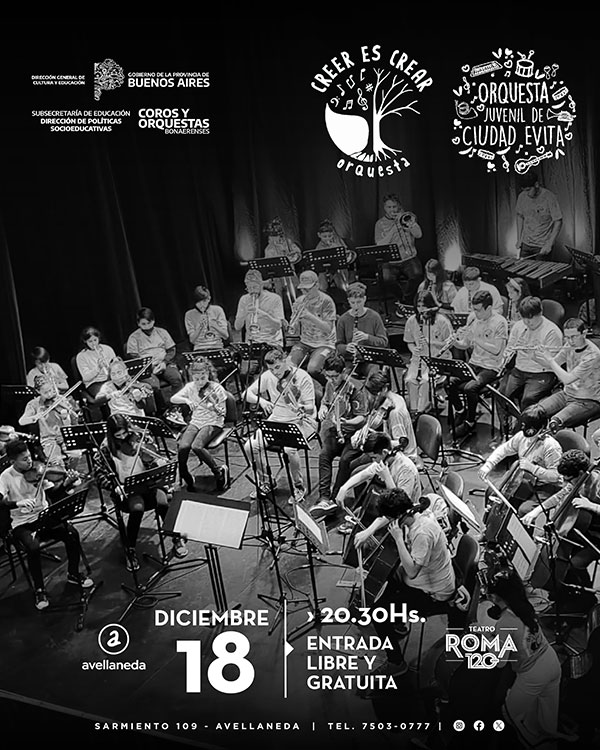 Concierto orquesta juvenil ciudad evita y creer es crear