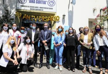 El intendente Chornobroff acompañó a Santiago Cafiero en el 70° aniversario del Hospital “Ana Goitía”