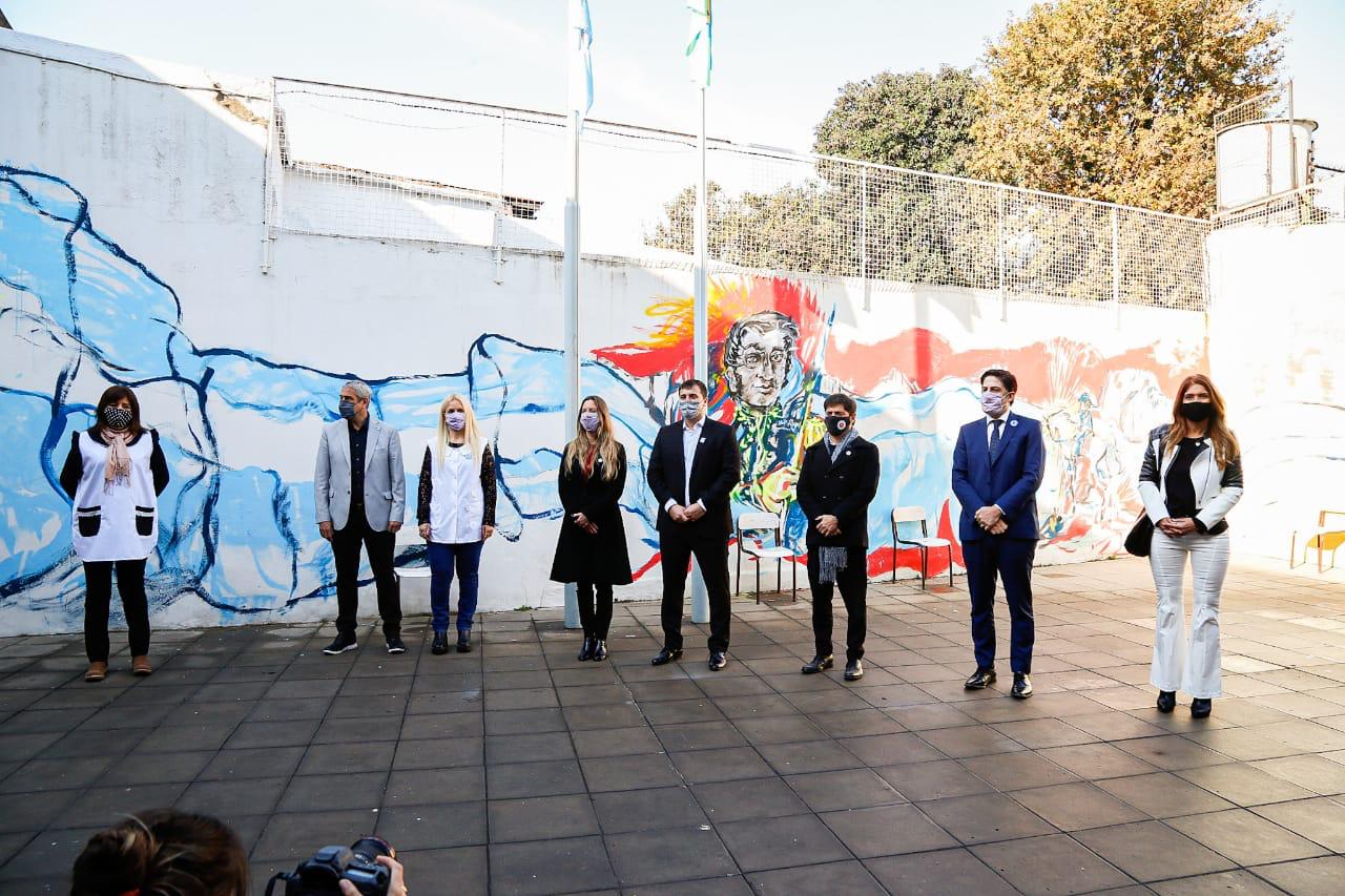 El gobernador Kicillof y los ministros Trotta y Ferraresi inauguraron obras en escuelas de Avellaneda